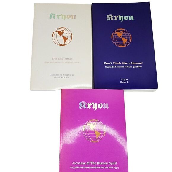 Kryon Books 1 2 3 The End of Times Don' Think Like Human Alchemy Human Spirit - Picture 1 of 8